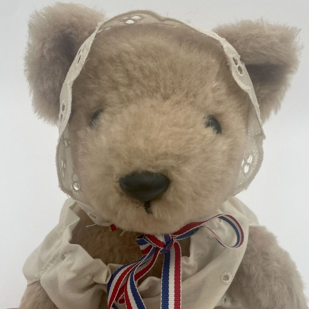 Trudy’s Toys First Family Collection Quentin Bear 11" Tall Plush W/ White Dress